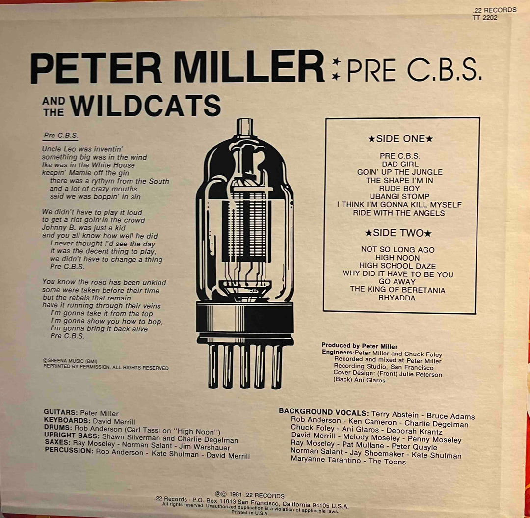 Peter Miller And The Wildcats – Pre C.B.S.