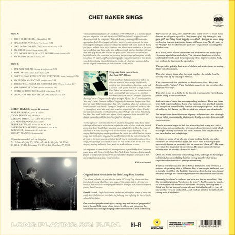 Chet Baker - Chet Baker Sings