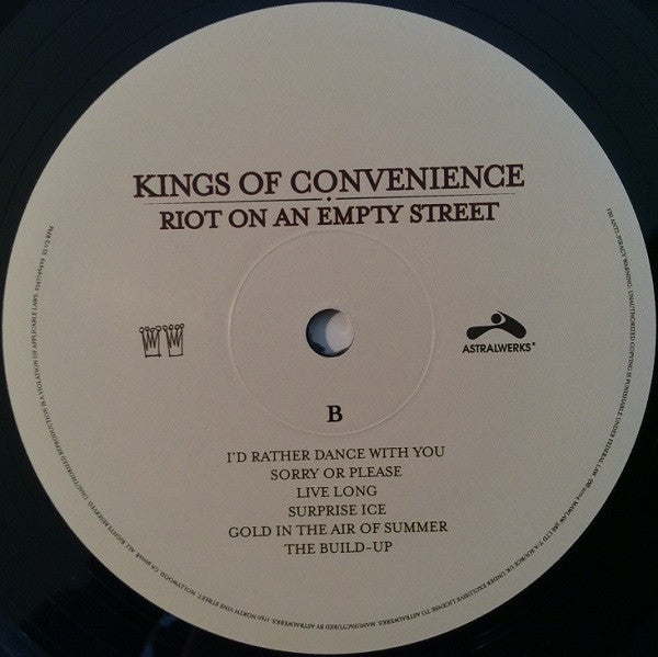 Kings Of Convenience	- Riot On An Empty Street